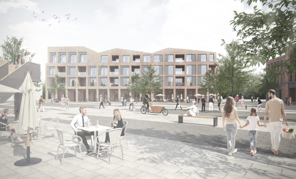 Die Specht Gruppe soll vier Gebäude am geplanten neuen Marktplatz von Brinkum in Niedersachsen errichten.