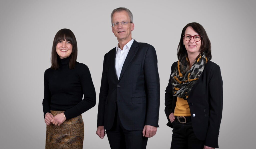 Nora Burkert, Thomas Dane und Nicole Grundhöfer-Kukfisz, Schwesternverband Ottweiler