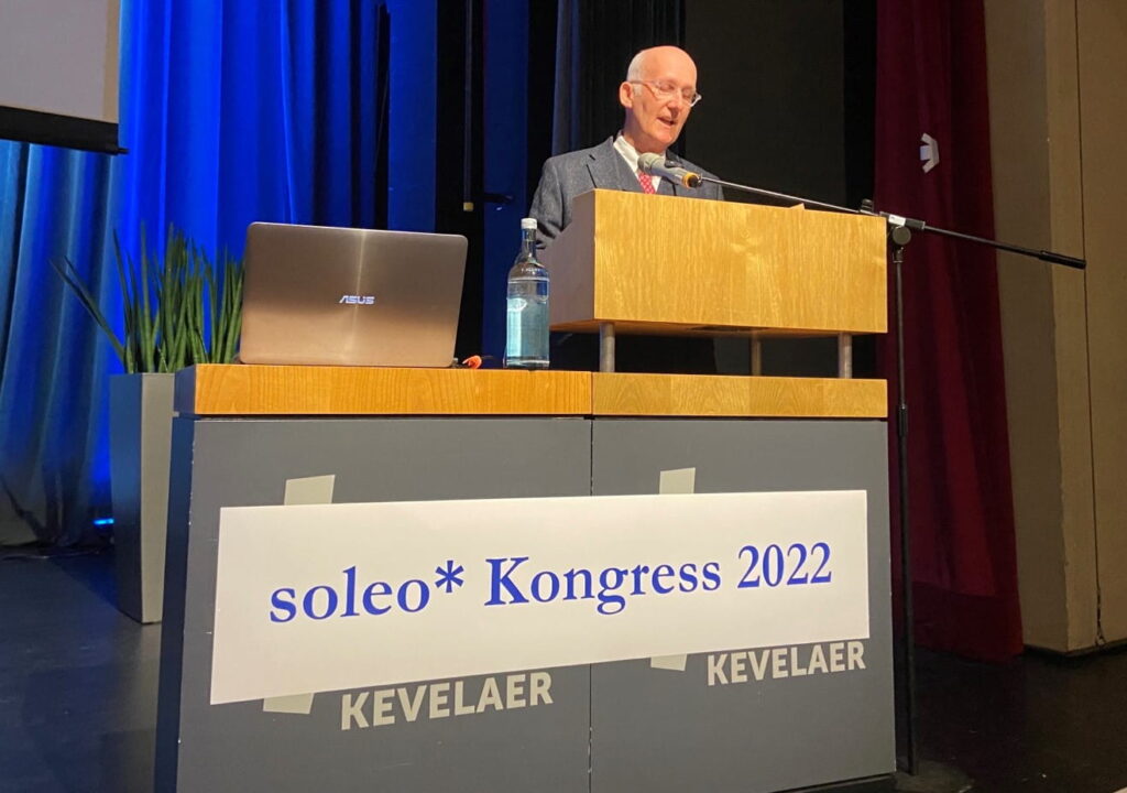 Soleo-Geschäftsführer Kurt Dorn  beim Kongress 2022