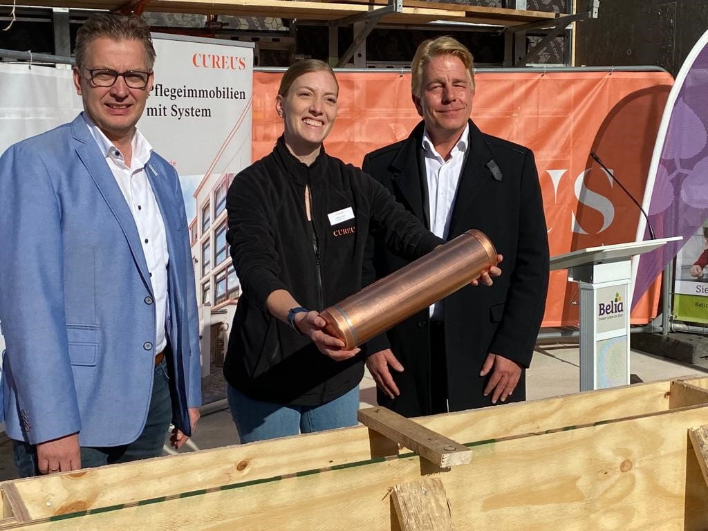 Cureus feiert Grundsteinlegung in Herne