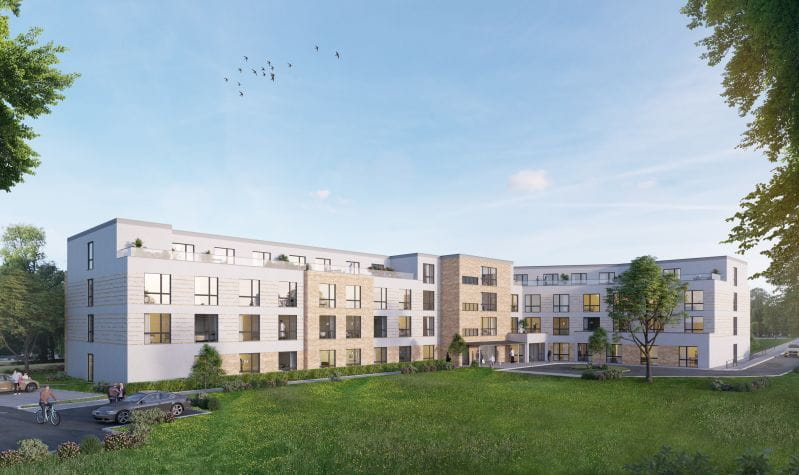 Das Lebensquartier Schwerin, Specht Gruppe, Betreiber Emvia Living, Investor Aedifica.